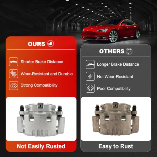 cciyu Rear Left Disc Brake Caliper Assembly With Bracket 18B4895 - size: Rear Left[18B4895]