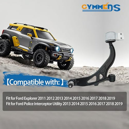 Front Lower Right Control Arm Passenger Side Suspension Fit for 2011-2019 Ford Explorer 2013-2019 Ford Police Interceptor Utility K622215 GB5Z3078C - size: 1pc - Right ( Passenger Side )