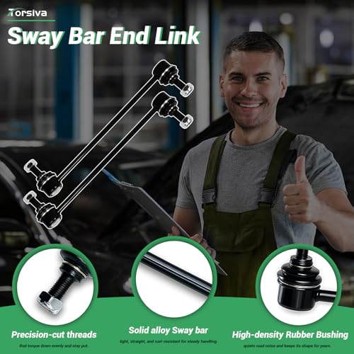 K90344 2PCS Front Sway Bar End Links for Lexus 02-03 ES300, 04-06 ES330/RX330, 06-22 RX350/RX400h/RX450h, 18-22 RX350L/RX450hL, for Toyota 01-19 Highlander, Avalon Camry Solara Venza Sienna - size: K90344 X2