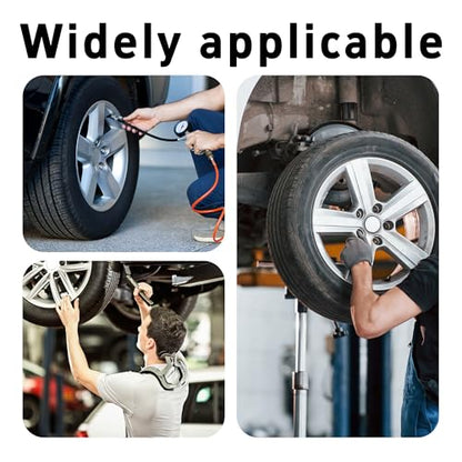 8Pcs TR413 Tubeless Tire Valve Stems, Premium Rubber Snap-in Valve Stems for 0.45" Rim Holes, Universal Fit for Car, Truck, Lawn Mower, Trailer, Leakproof, Easy Installation (Black) - size: TR413