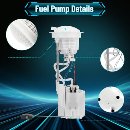 Fuel Pump Assembly E7165M Compatible with 2004-2009 Dodge Ram 1500 3.7L 4.7L 5.7L, for Ram 2500 3500 2005-2009 5.7L, Replaces 5134554AC 5104694AB SP7022M - color: E7165M