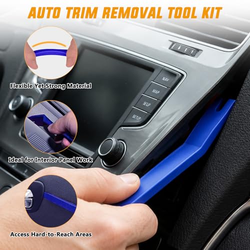 GOOACC 45 PCS Car Dent Puller Paintless Dent Repair Kit Trim Removal Tool - color: 45PCS Dent Puller Kit