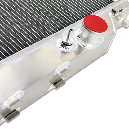 Aluminum Radiator For 2003-07 Ford F250 F350 F450 6.0L Super Duty Upgraded - size: 2-Row Radiator w/CNC Cap