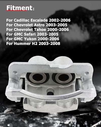 cciyu Front Left/Rear Right Disc Brake Caliper Assembly w/Bracket 18-B4729 - size: Front Left[18-B4729]