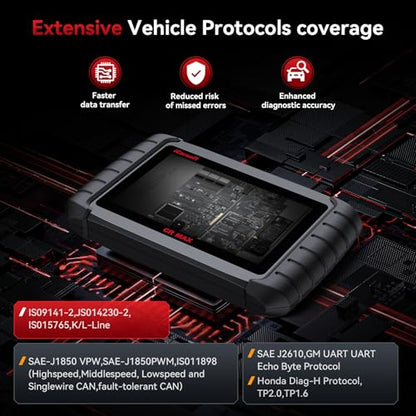 iCarsoft CR MAX 2026 Version Bidirectional Scan Tools Dealer-Level Full System Diagnosis Up to 50 Services All Active Test Lifetime Free Update OBD2 Scanner Diagnostic Tool ECU Coding CAN FD