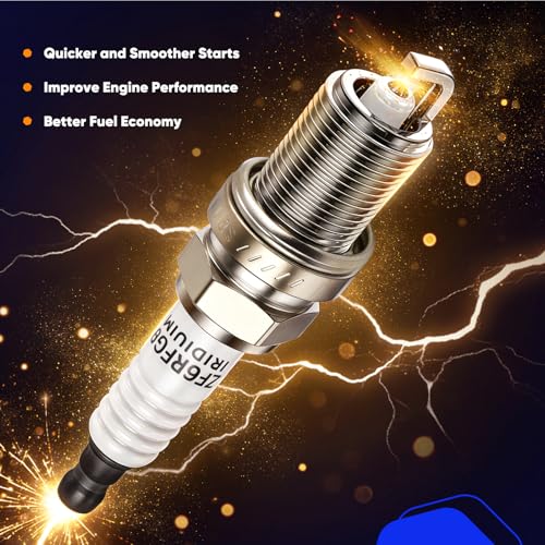 ECCPP Platinum Iridium Spark Plugs 8PCS for Ford for Escort 1.6L/L4 - size: 8PCS Spark Plugs