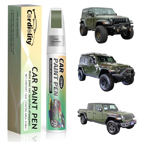 Car Touch Up Paint Sarge Green(PGG) for Jeep - color: Sarge Green(PGG)for Wrangler/Gladiator, style: Jeep