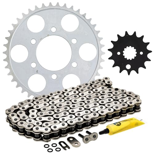 NICHE Drive Sprocket Chain Combo for Suzuki GSX750 Front 15 Rear 42 Tooth 530V O-Ring 112 Links - size: O-Ring Chain