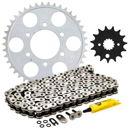 NICHE Drive Sprocket Chain Combo for Suzuki GSX750 Front 15 Rear 42 Tooth 530V O-Ring 112 Links - size: O-Ring Chain