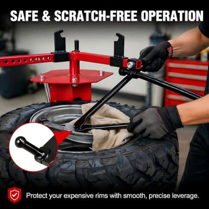 Manual Tire Changer, Hand Tire Bead Breaker Mounting Tool for 4"–16.5" Tires