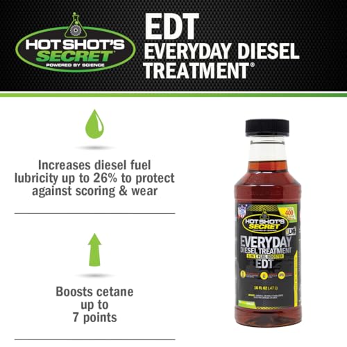 Hot Shot's Secret Everyday Diesel Treatment EDT, 16 oz - size: 16 Fl Oz (Pack of 1)