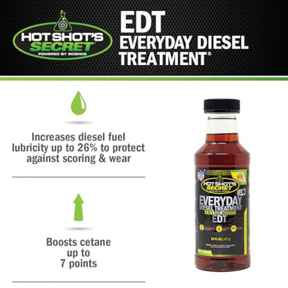 Hot Shot's Secret Everyday Diesel Treatment EDT, 16 oz - size: 16 Fl Oz (Pack of 1)