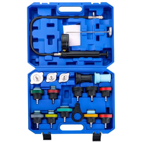 18PCS Radiator Pressure Tester Kit - color: Blue