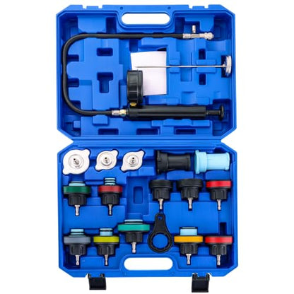 18PCS Radiator Pressure Tester Kit - color: Blue