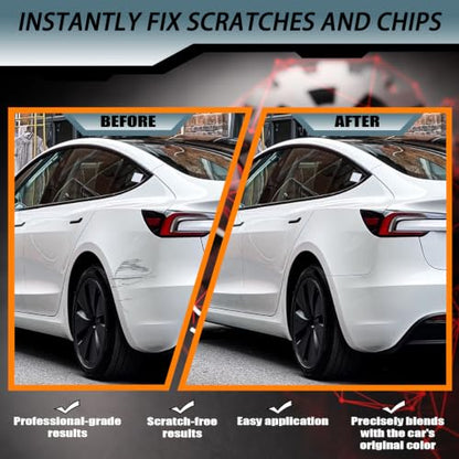 (Pearl White Multi-Coat PPSW) Touch up Paint for Tesla Model Y/3/X/S - color: Car Touch up Paint(Pearl White Multi-Coat(PPSW)) Compatible with Tesla Model Y/3/X/S