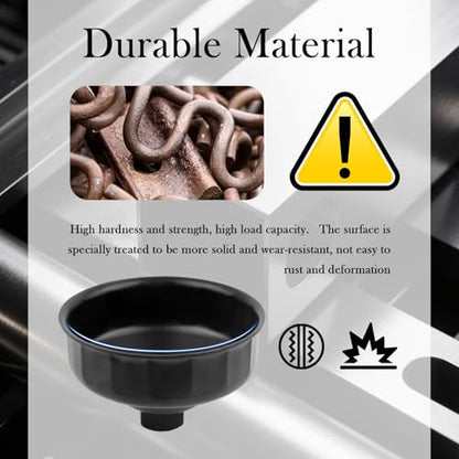86mm 16 Flute Oil Filter Wrench with 3/8" Drive Port,Oil Filter Removal Tool Compatible with BMW & Volvo,Professional Oils Filters Socket for Detaching & Installing Oils Filters
