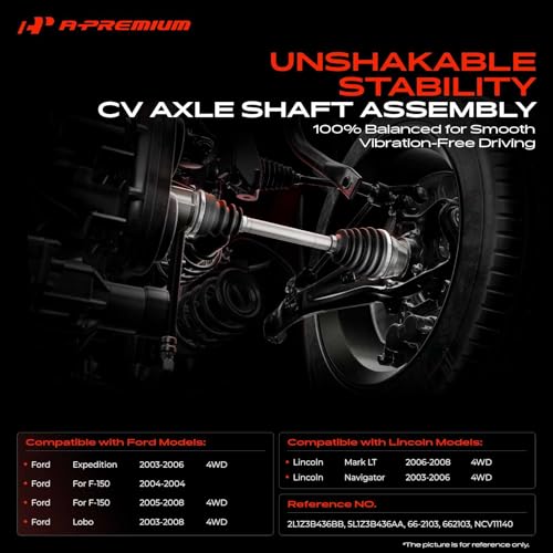 A-Premium Front Driver or Passenger Side CV Axle Shaft Assembly - style: Front Driver or Passenger Side