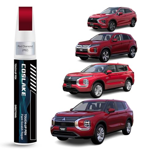 Car Touch Up Paint(Red Diamond(P62)) for Mitsubishi - color: Red Diamond(P62) for 2025 Outlander/2025 Outlander PHEV/2025 Outlander Sport/2025 Eclipse Cross
