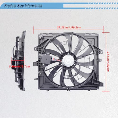 Radiator Cooling Fan Compatible with 2013-2015 ATS, 23190331 - size: 2013-2015 Cadillac ATS