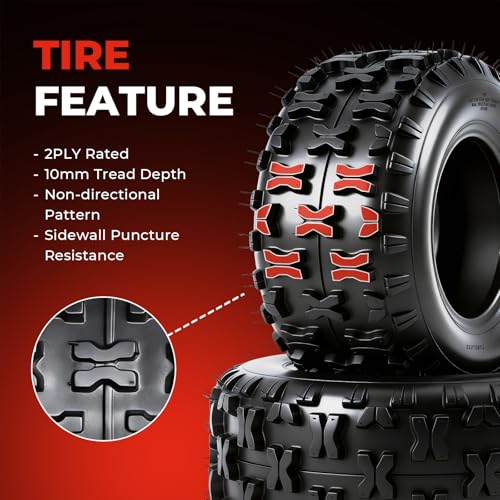 Set of 2 13x5-6 ATV UTV Tires, 13x5x6 All-Terrain Tires