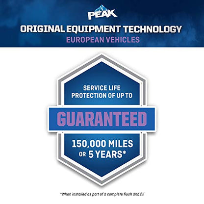 PEAK OET Extended Life Violet 50/50 Prediluted Antifreeze/Coolant for European Vehicles, 1 Gal. - size: 50/50
