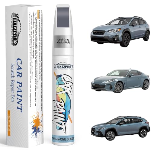 PAF Cool Gray Khaki Touch Up Paint for Subaru - color: Cool Gray Khaki(PAF) compatible with BRZ/Crosstrek/WRX, style: For subaru