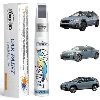 PAF Cool Gray Khaki Touch Up Paint for Subaru - color: Cool Gray Khaki(PAF) compatible with BRZ/Crosstrek/WRX, style: For subaru