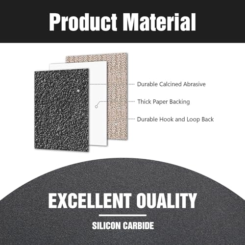 100 Pcs 5 inch Wet Dry Sanding Discs 80-2000 Grit Assorted - style: 100 Pcs-MIX Grit