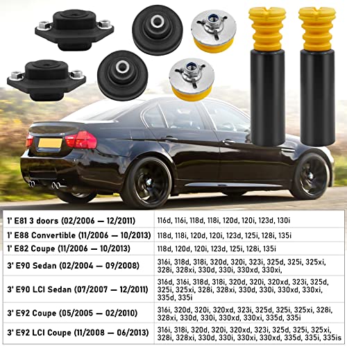 Jaronx for BMW Shock Mount Kit Shock Absorber Grommets Bump Stops Kit
