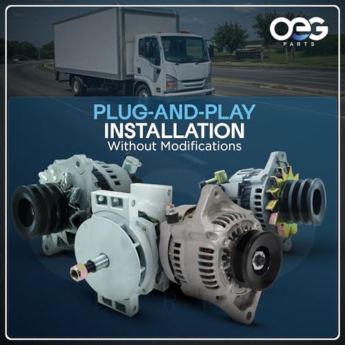 OEG Parts New Alternator Compatible With Volvo 35SI 1997-2008 Improved Design Cat Cummins Mercedes 10459289 10459449 10459608 10459611 10459614 19011176 19011187 19011202, ADR0309, ADR0332, 40012191