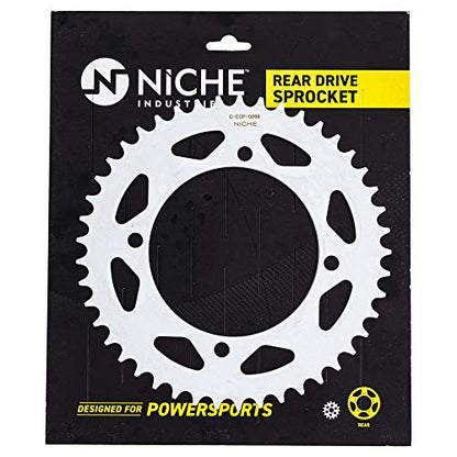 NICHE Drive Sprocket Chain Combo for Yamaha Virago V-Star 250 Route 66 XV250 Front 16 Rear 45 Tooth 520V O-Ring 114 Links - size: O-Ring Chain