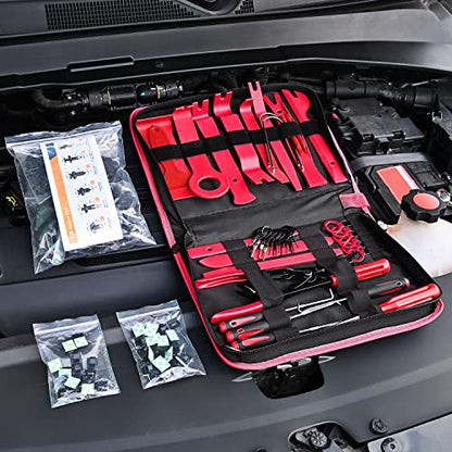 GOOACC 200Pcs Auto Trim Removal Tool and Push Pin Retainer Clip Set - color: 120Pcs Clips +80 Remover