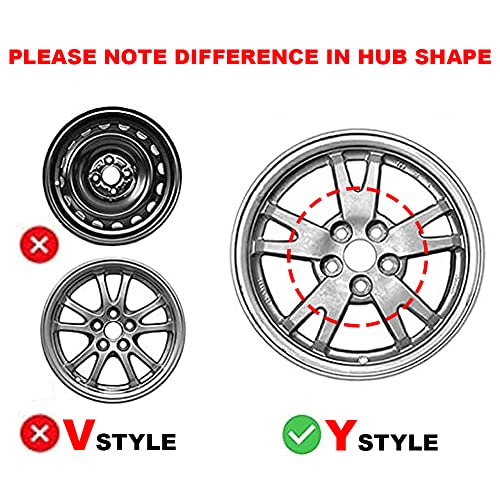 GRAND ORANGE Wheel Center Caps Fit Toyota Prius 2010-2015 - color: Fit 2010-2015 Toyota Prius (4 PCS)