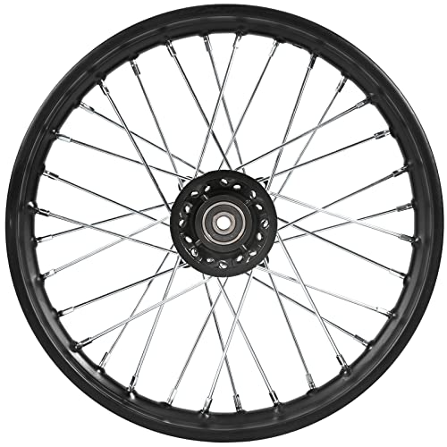 Trkimal Front Wheel Rim Hub for Motocross Off Road Dirt Pit Bike (60/100-14 (12mm Bearing)) - size: 60/100-14 (12mm Bearing)