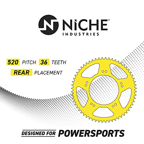 NICHE Drive Sprocket Chain Combo for Honda CBR300R CB300F CBR300RA Front 14 Rear 36 Tooth 520NZ Standard 120 Links - size: Standard Chain