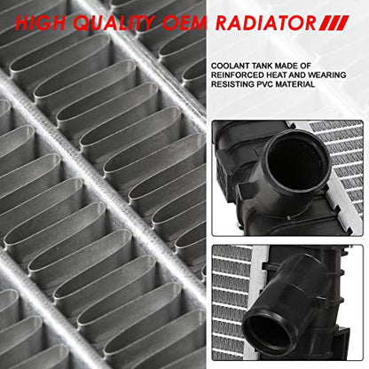 Auto Dynasty 2696 Radiator for 2004-2009 Mazda 3 2.0L 2.3L 23T AT - color: 04-09 Mazda 3 2.0L 2.3L 23T AT