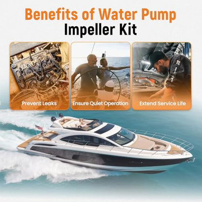 maXpeedingrods Water Pump Impeller Repair Kit for Yamaha Outboard Marine - size: For 4 Stroke 150-250 HP & 2 Stroke 150-225 HP