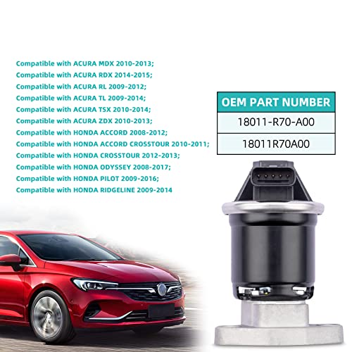 AULINK 18011-R70-A00 EGR Valve (V6 3.5L 3.7L) For Honda Accord for Acura