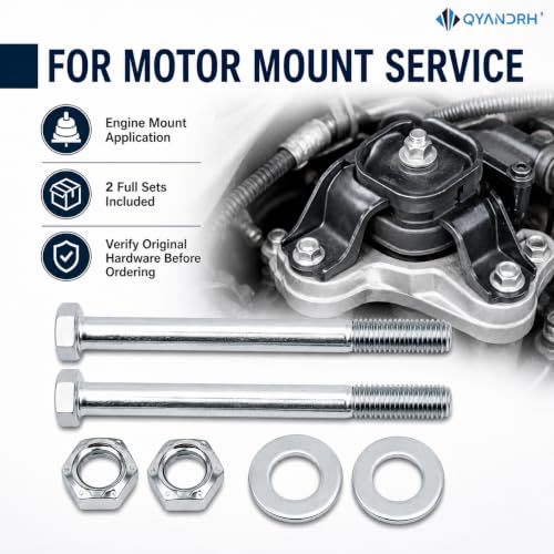 2 Sets 81101 Motor Mount Bolt Kit for Chevy GMC, Grade 8 Hardware