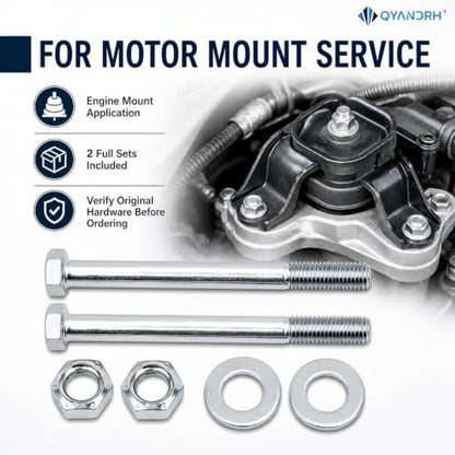2 Sets 81101 Motor Mount Bolt Kit for Chevy GMC, Grade 8 Hardware