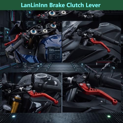 Motorcycle Brake and Clutch Levers Fit For ZX-6R ZX636 2019-2024 2025 2026 - color: Red
