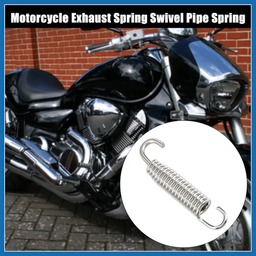 2 Pcs Universal Exhaust Pipe Spring for Motorcycles 58mm 2.28"