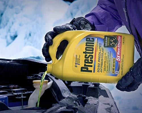 Prestone All Vehicles Antifreeze and Coolant Ready to Use, 1 Gallon, Pack of 6