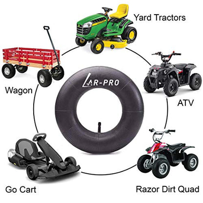 AR-PRO 13 x 4.00-6'' [4.10/3.50-6''] Heavy Duty Replacement Inner Tube with TR-13 Straight Valve Stem (4-Pack) - for Wheelbarrows, Mowers, Hand Trucks and More - size: 13x4.00-6 (4.10/3.50-6),TR-13 (Pack of 2)