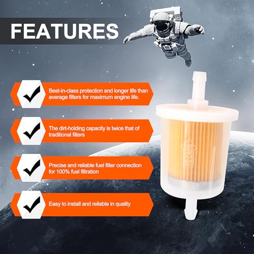 G3 GF69PL 3/8" Plastic Gas/Fuel Filter Compatible with F20118 33003