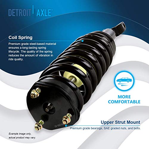 Detroit Axle - 4WD Front Struts for 2006 2007 2008 Dodge Ram 1500 - size: 171111 x2/PAIR