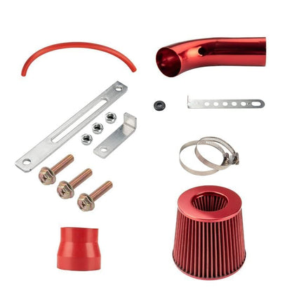 PHILTOP 3" Universal Cold Air Intake Kit (Red) - color: Red, size: Universal Cold Air Intake Kit Red