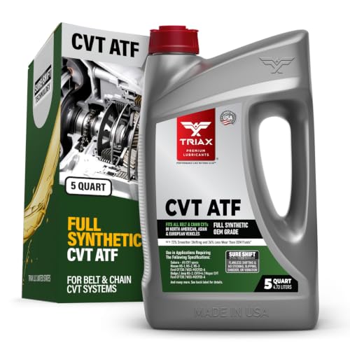 TRIAX CVT ATF – Universal Full Synthetic CVT Transmission Fluid (Green) – for Nissan NS-3, NS-2, Subaru CVTF-II, Honda HCF-2, Toyota CVT FE & Many More (5 Quart -1.25 Gallon) - size: 5 Quart (1.25 gallons)