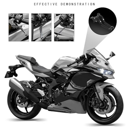 MFGZD for MT09 Black CNC Motorcycle Brake Clutch Levers Extendable Long - style: MT09 Black