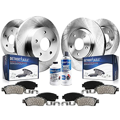 Detroit Axle - 10pc Front and Rear Brake Kit for 2013-2017 Honda Accord - size: 10PR42431/kit